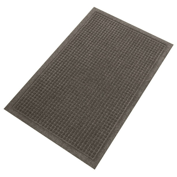 Charcoal Rubber/Nylon Guardian WaterGuard Indoor/Outdoor Wiper Scraper Floor Mat 3x4